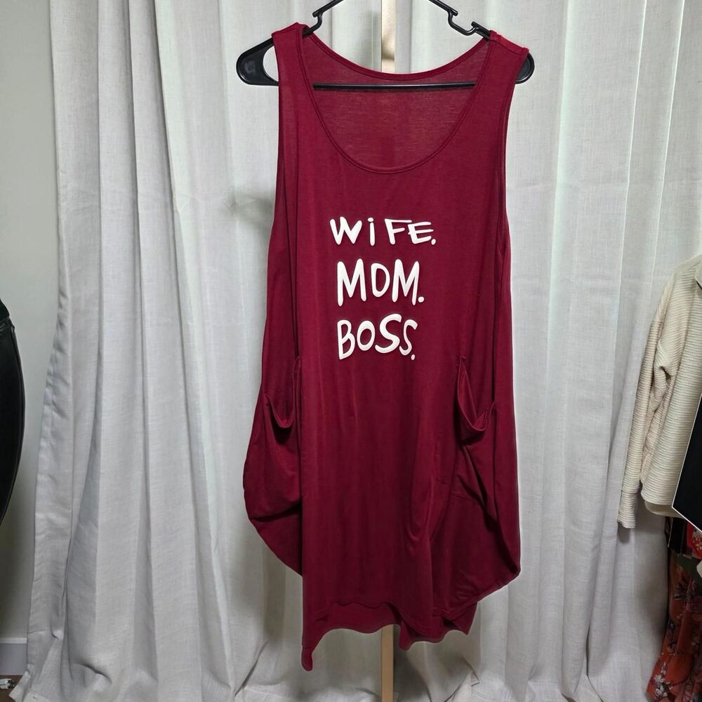 Boss Women's Red and Burgundy Vest